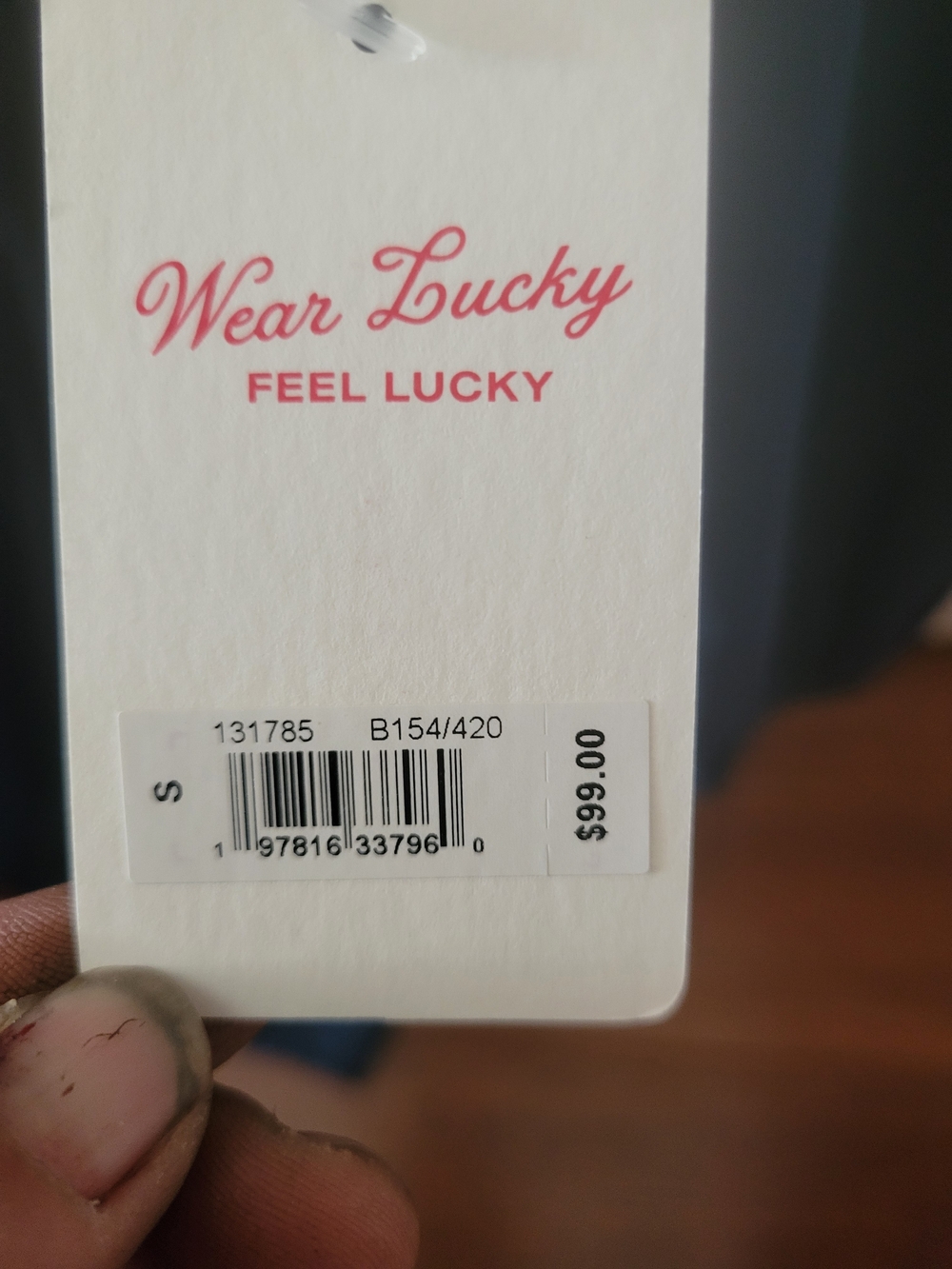 Lucky Brand Navy Blue Long Sĺeeve Dress